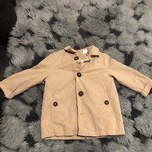 Zara Tan Trench Coat 12-18 M